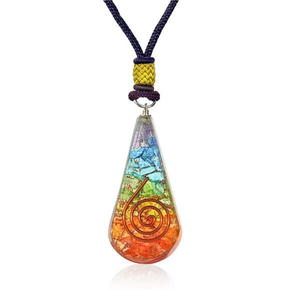 Orgonite Healing Crystals and Stones Chakra Orgone Healing Necklace
